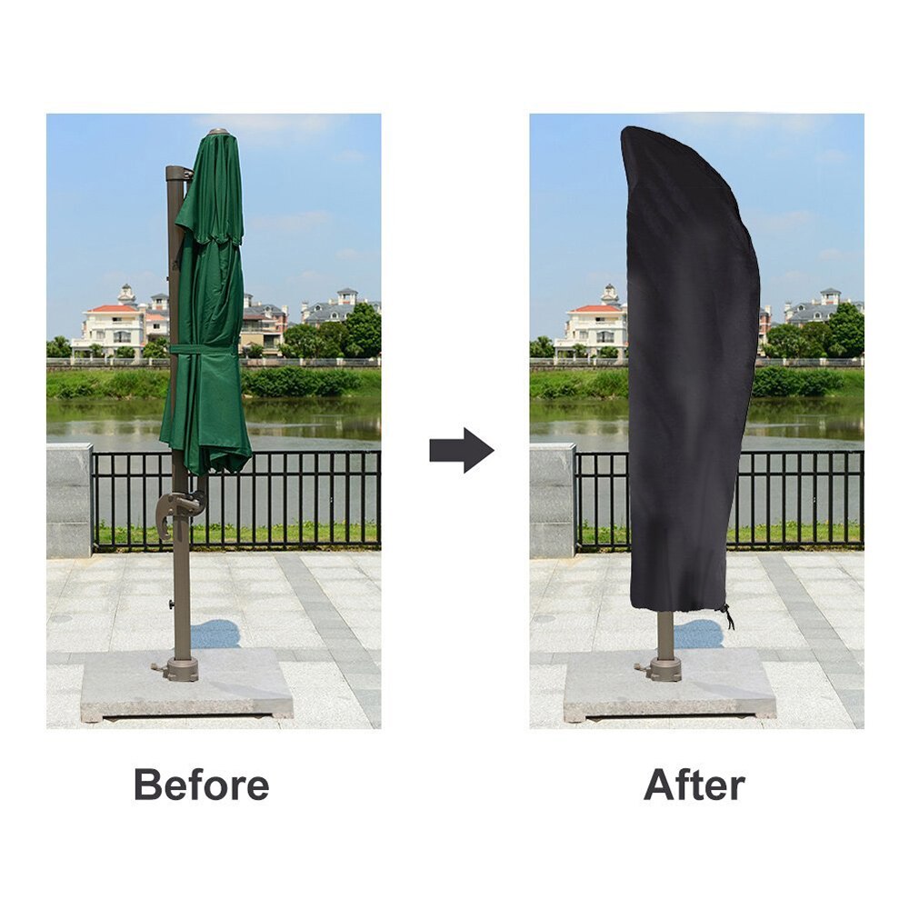 Parasol Cover Extra Large Umbrella Cover With Zip Weatherproof Outdoor Umbrella Cantilever Garden Protector With Storage Bag