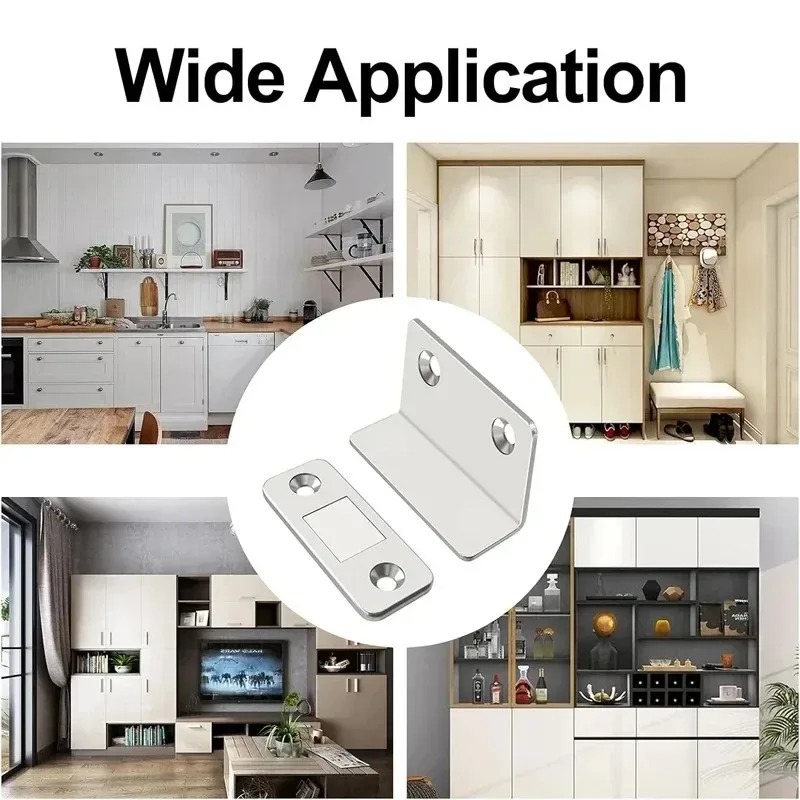 Household Magnetic Cabinet Catches Invisible Magnets Door Stopper Patch Self-Adhesive Furniture Drawer Window Door Closer Latch