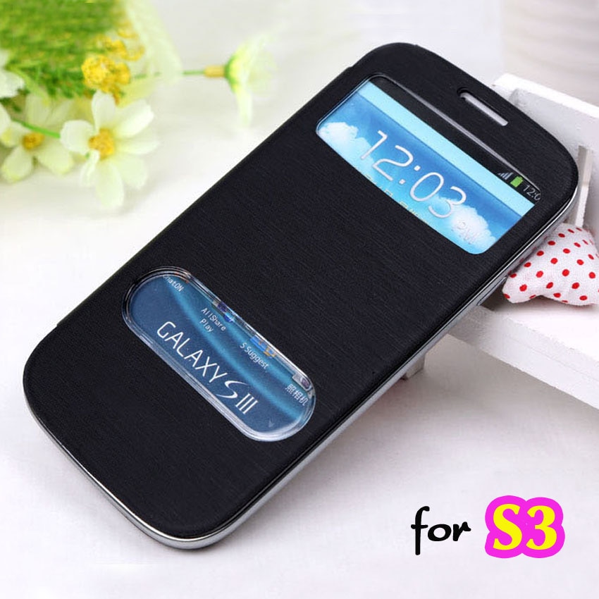 Cuoio Della Copertura di vibrazione della Cassa Del Telefono per Samsung galassia S3 Galaxys3 siii Neo Duos S iii 3 GT I9300 I9301 I9301i i9300i GT-I9300 Custodie