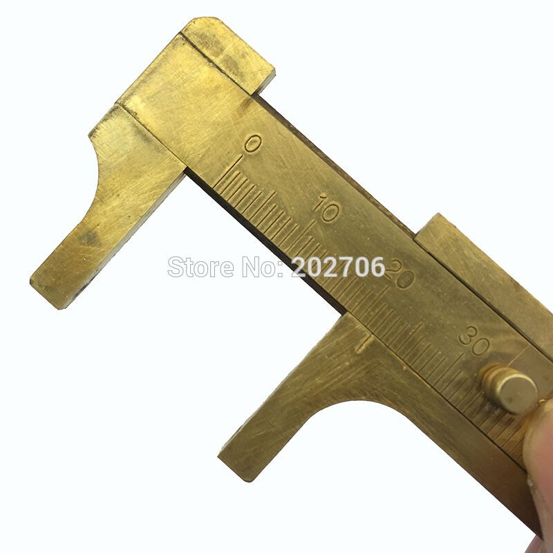 copper caliper Brass Caliper 80MM Slide Caliper Rule Vernier Calipers jewelry making tool