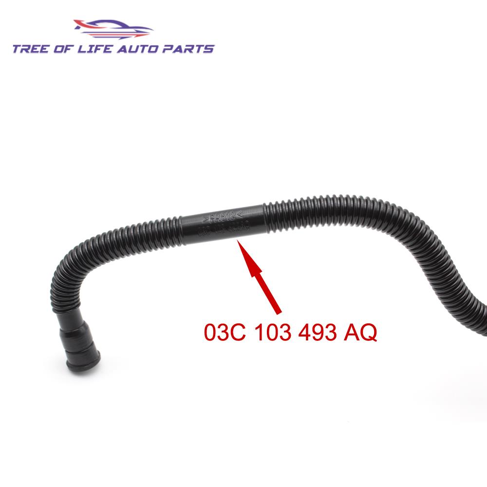 Manguera de ventilación de admisión, tubo de escape 03C103493AQ 03C103493AP para VW Passat Polo Bora Golf Sagitar Magotan, manguera de ventilación