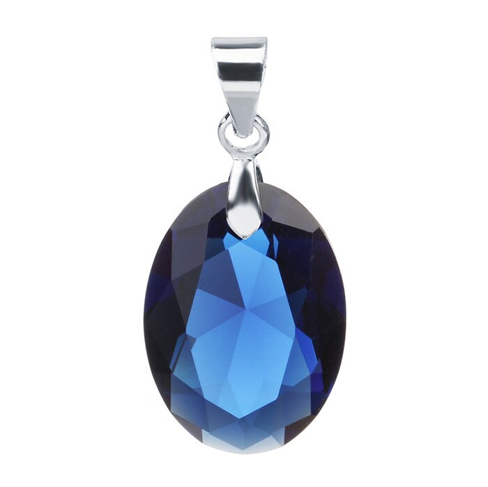 2 pz/lotto di Colore Argento AAA Cubic Zirconia Acqua Pendente di Goccia Viola Rosso CZ Per La Collana Degli Orecchini Del Pendente Per Le Donne di Nozze: sapphire