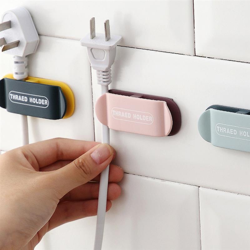 Multi-Purpose Wall Hook Punch-Free Power Plug Socket Holder Kitchen Hook Wall Adhesive Hanger Bathroom Household Organizer 1pcs