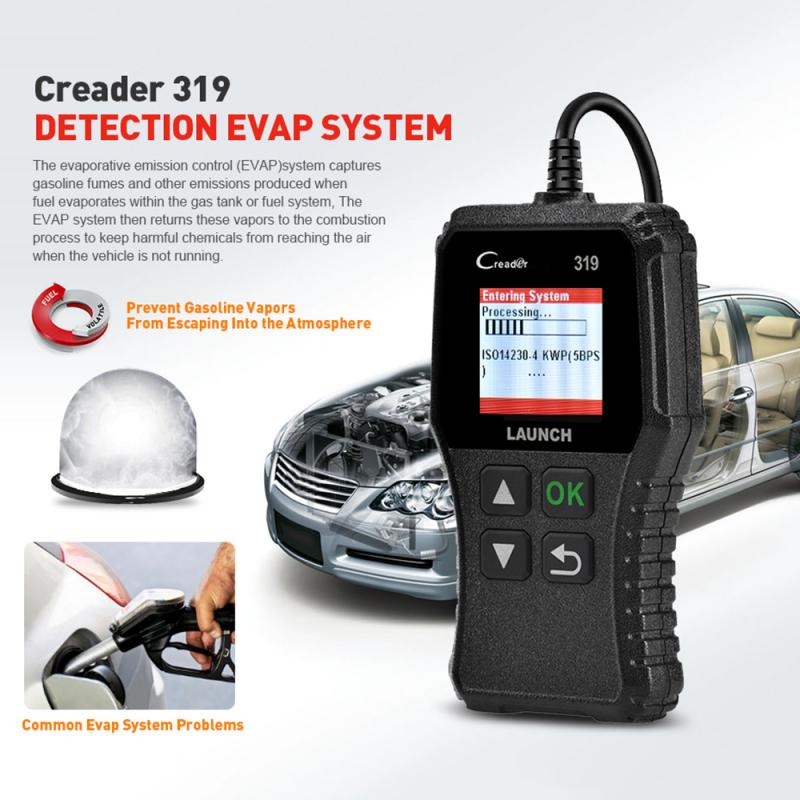 LAUNCH CR319 OBD2 Scanner Support Full OBD II/EOBD Launch Creader 3001 Auto Scanner diagnostic PK CR3001 ELM327 CR419 CR519