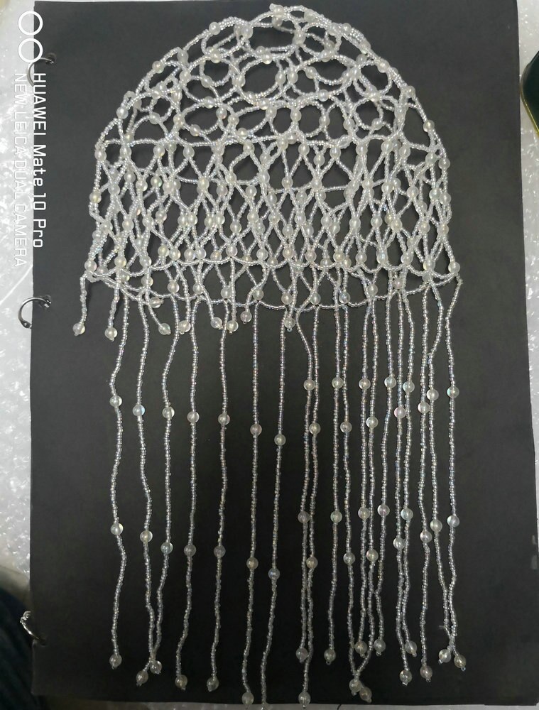 Ragazze del bambino fatti a mano di Perline Danza Del Ventre Testa cap Cappello di danza Accessorio Dei Capelli del cappello del vestito 3-5 anni