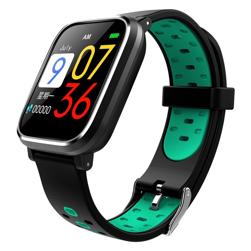 neueste Blutdruck Q58 Smart Uhr Herz Rate Puls Sport Uhren Schwimmen Band smart armbanduhr Wasserdicht Alarm Uhr: q58-green