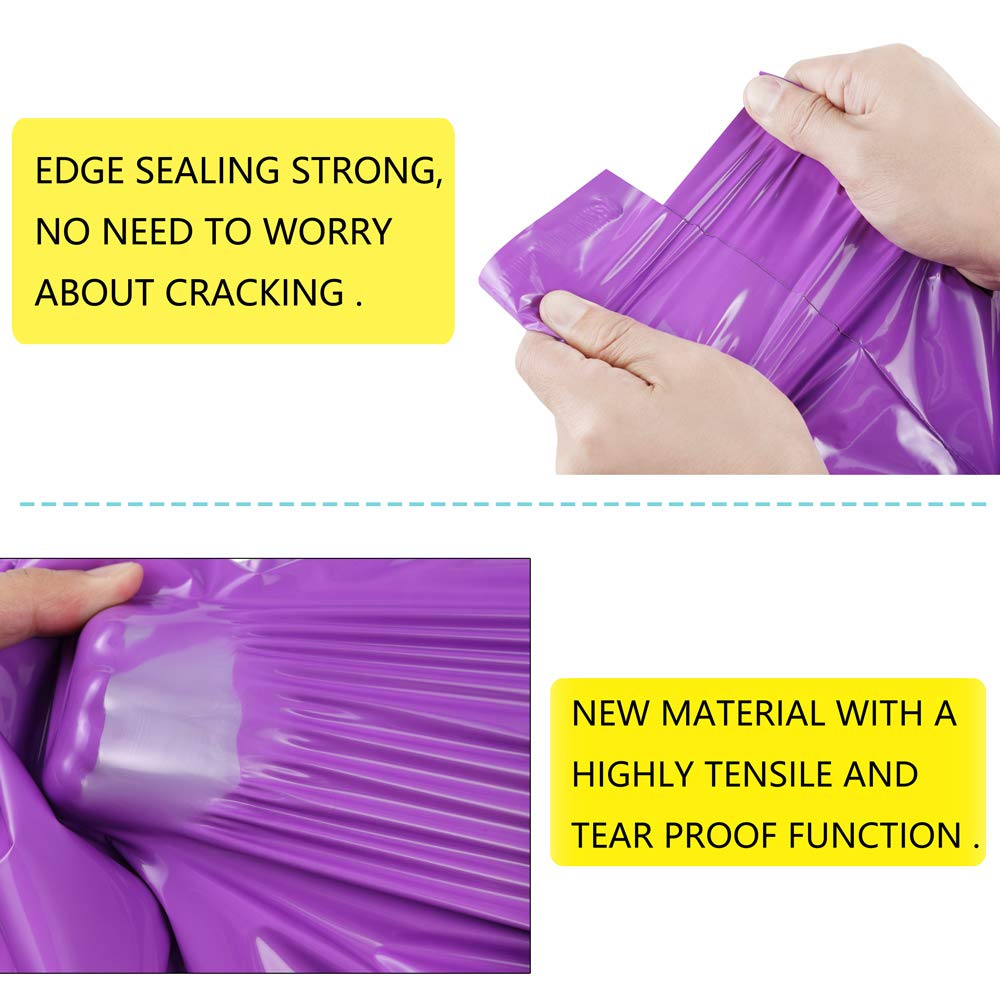 50Ppcs/lot Purple Plastic Envelope Self-seal Adhesive Courier Storage Bags Plastic Poly Envelope Mailer Bags