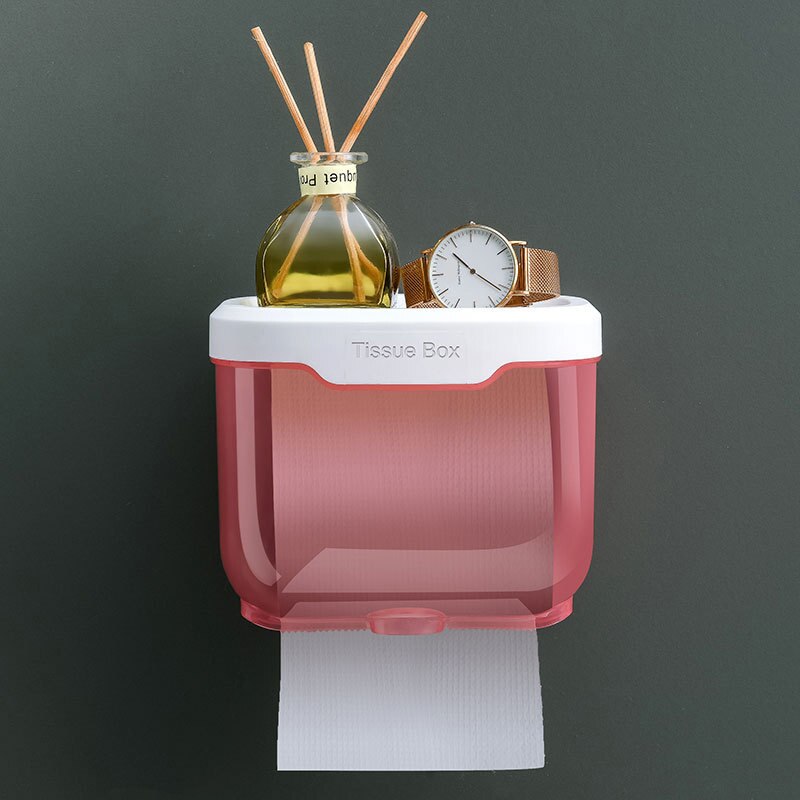 Tissue-boxhouder voor wandmontage, zakdoekhouder voor aan de muur, dispenser voor zakdoeken, opbergdispenser voor keukendoeken voor wandmontage