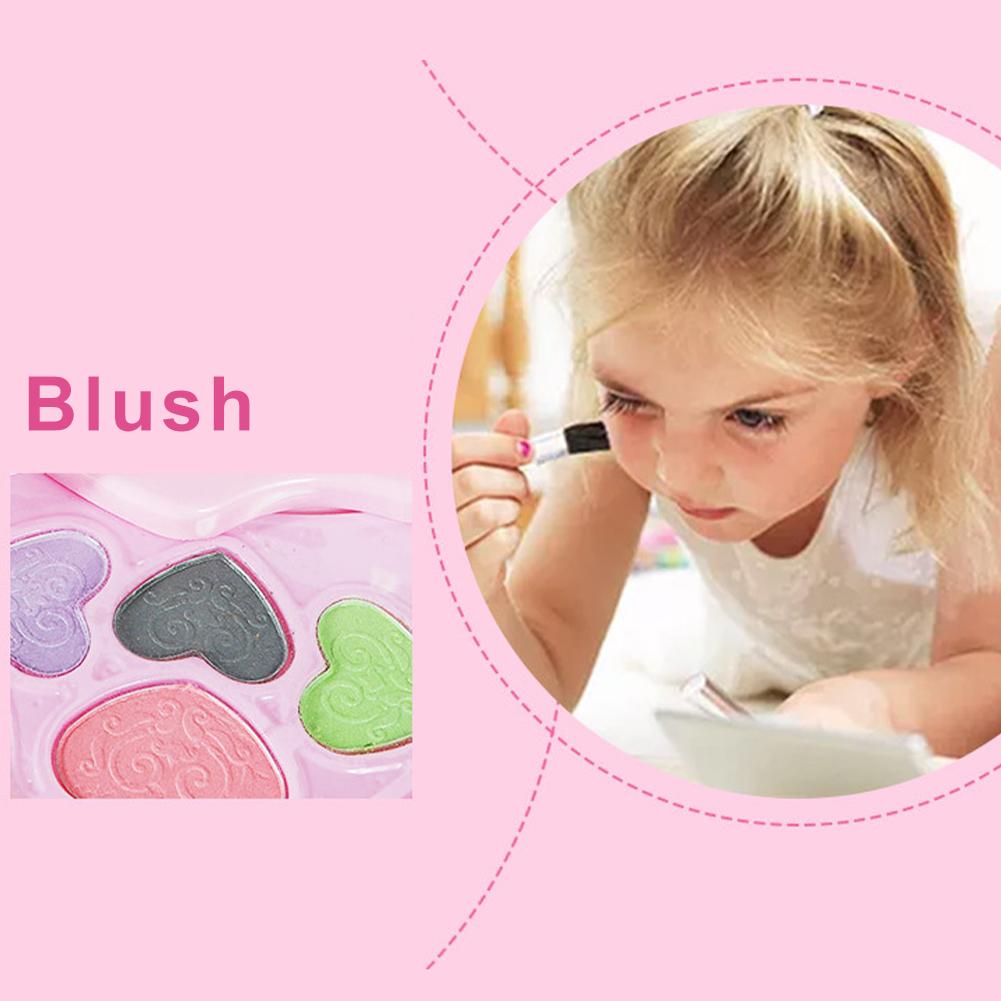 Makeup Toy Safe Washable Cosmetic Pretend Toy Set for Girls Over 3