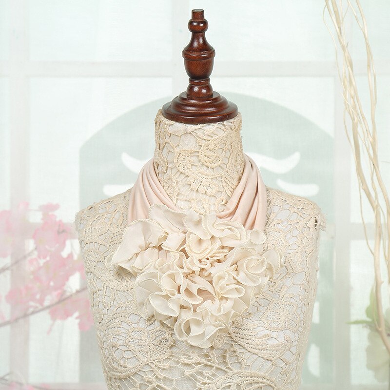 Winter Frauen Schal Blumen- Kragen Schal Luxus Blume Gedruckt Halstuch Ring Nacken Schals: 15