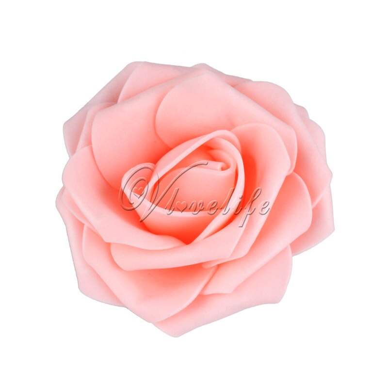 100 Stuks Pe Foam Rose Bloem Hoofd 7Cm Kunstmatige Rose Bloemen Boeket Handgemaakte Bruiloft Woondecoratie Feestelijke & Party plakboek: champagne