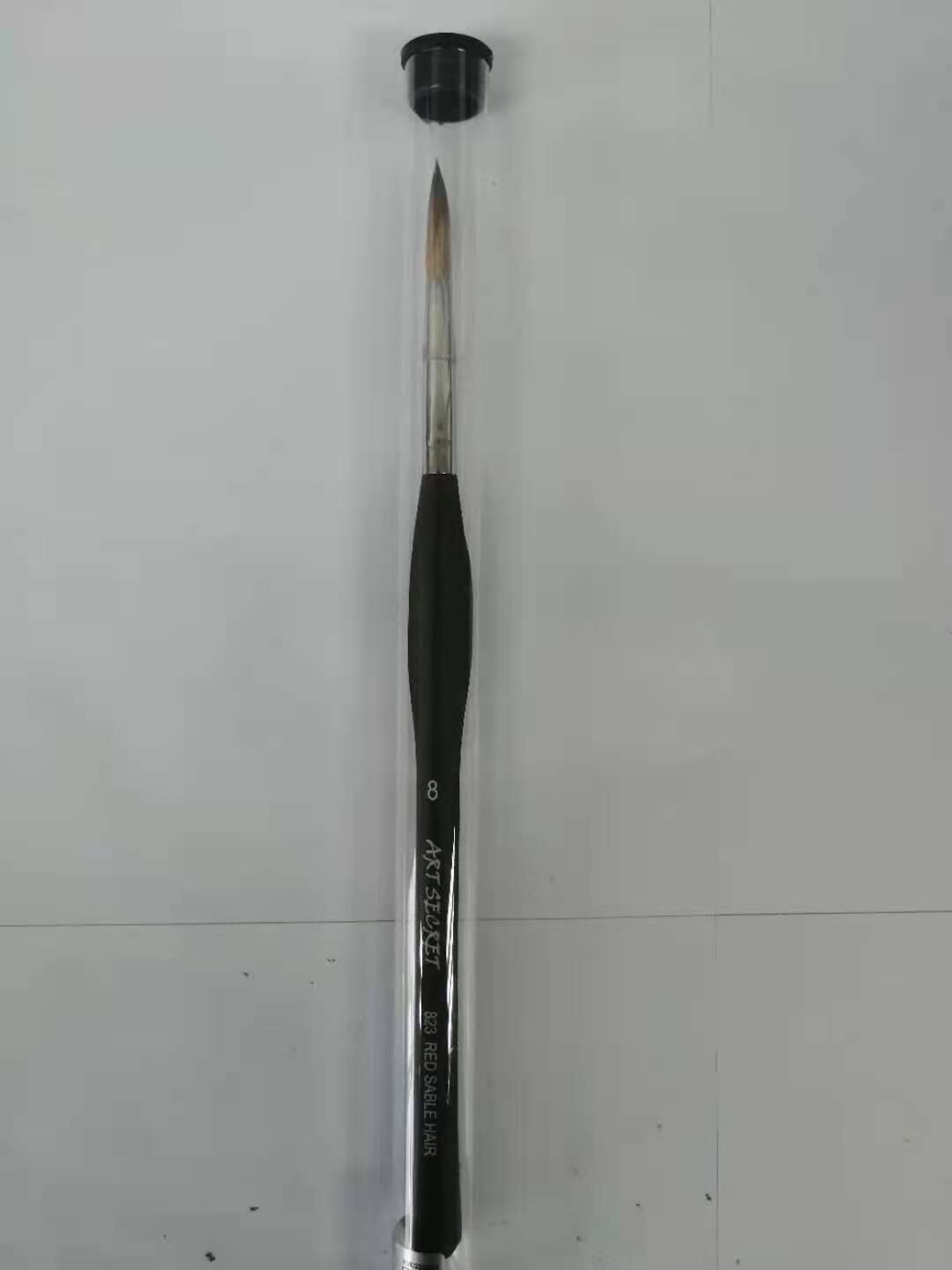 ArtSecret di alta qualità nuovo arrivo 823 capelli di zibellino rosso pennello per pittura ad acquerello manico in plastica nera penna per artista d'arte per disegno: marina militare Blu