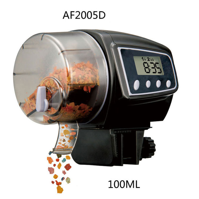 Automatic Fish Feeder for Aquarium Fish Tank Auto Feeder with Timer Pet Feeding Dispenser Fish Shrimp Betta Goldfish Food Feeder: green