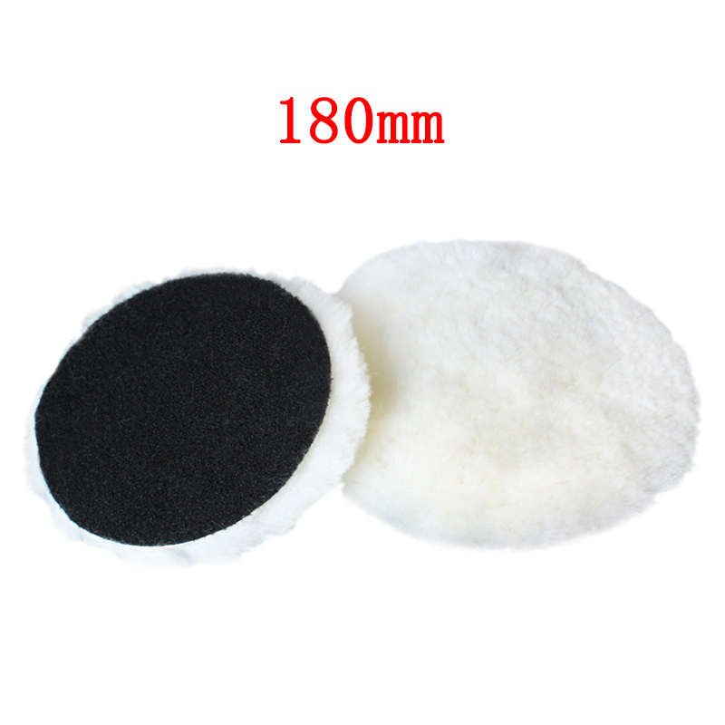 Disco de pulido de lana para coche, herramientas de pulido y encerado para coche, 75mm/125mm/150mm, almohadillas pulidoras para el cuidado de la pintura del coche, accesorios de belleza para automóvil: Plata