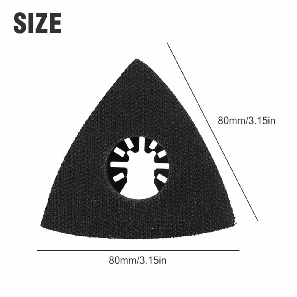 3Pcs Hook And Loop Oscillating Tool Sanding Pads Quick Release Triangular Multi Tools For Bosch Craftsman Dewalt Fein