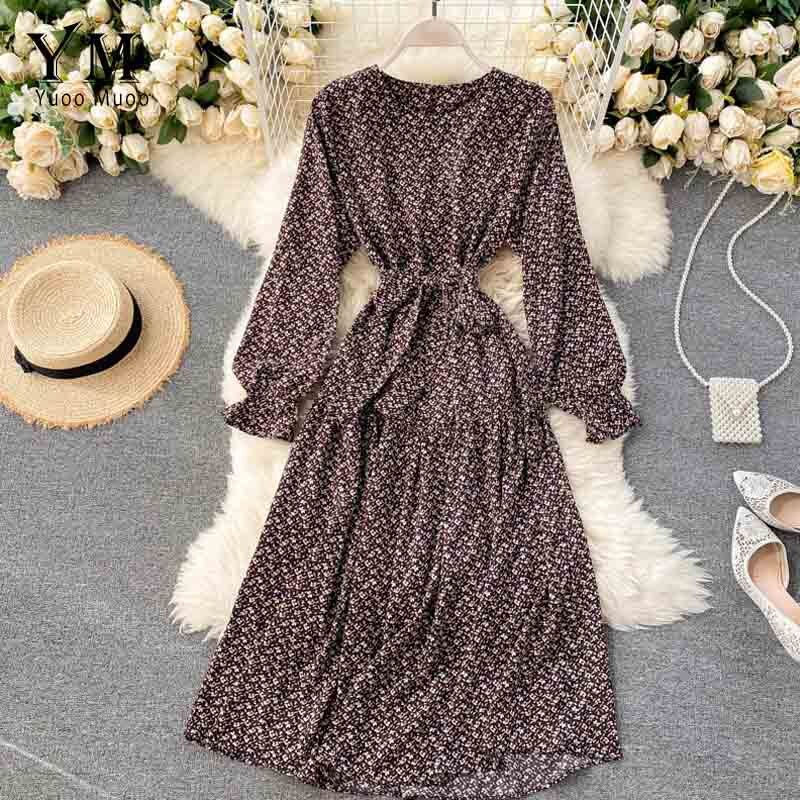 YuooMuoo femmes robe imprimée florale ceintures – Grandado