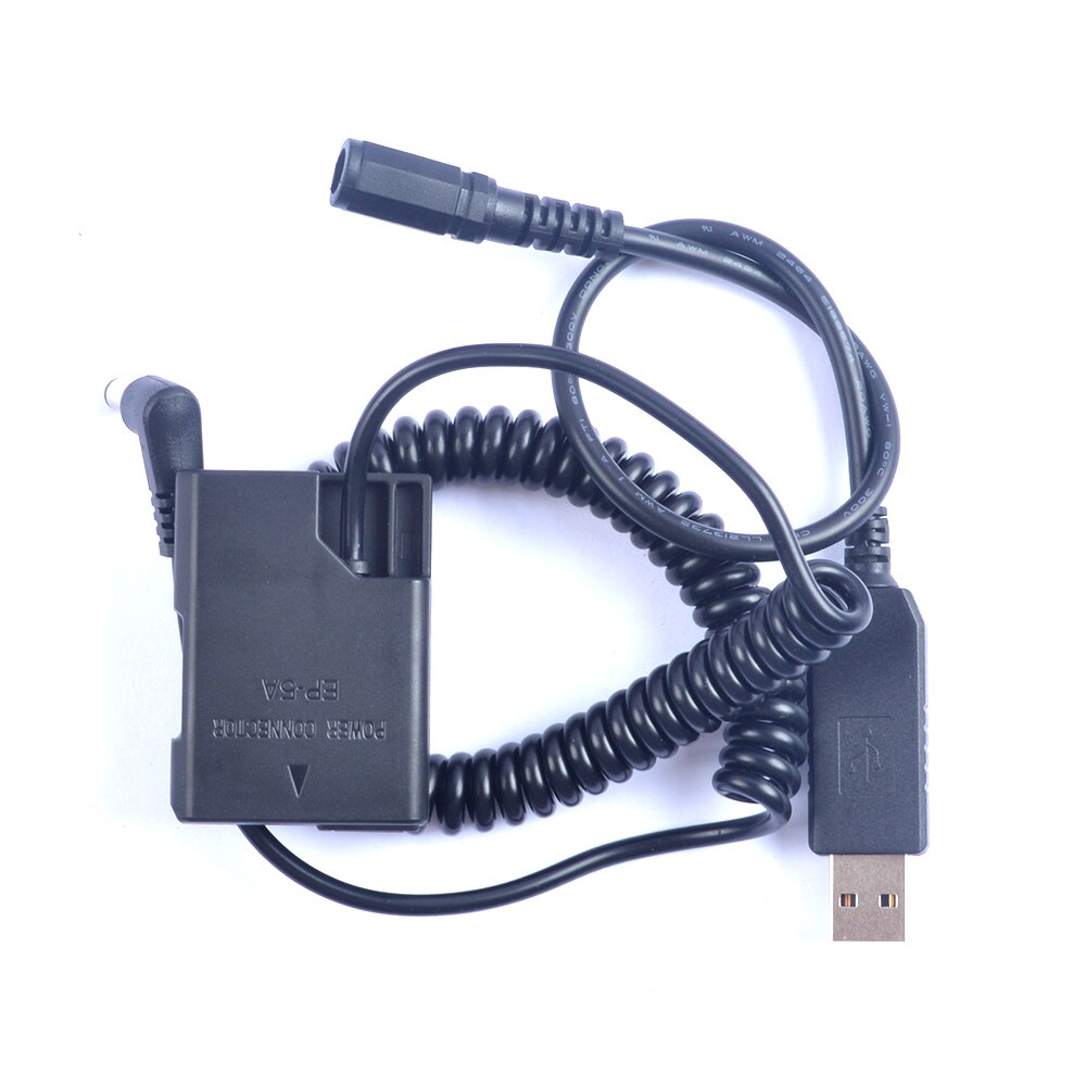 EN-EL14a Dummy Battery Charger Power Bank USB Cable For Nikon Df D3100 D3200 D3300 D3400 D3500 D5100 D5200 D5300 D5500 D5600
