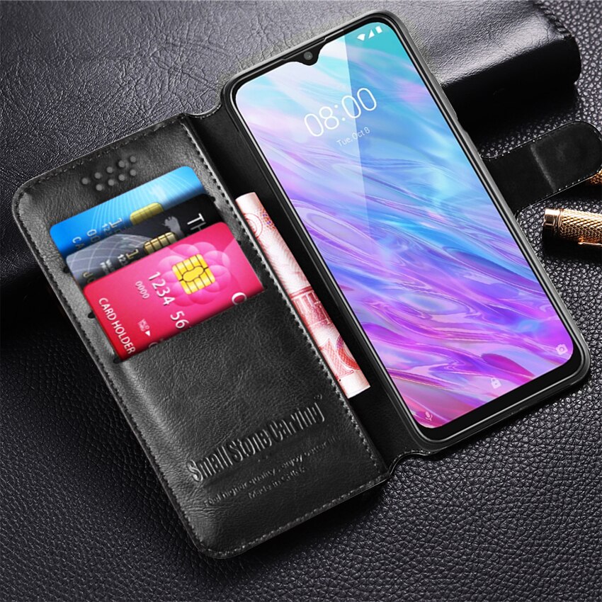 Étui en cuir souple à rabat pour smartphone ZTE Blade 20, Coque de protection Capa Funda