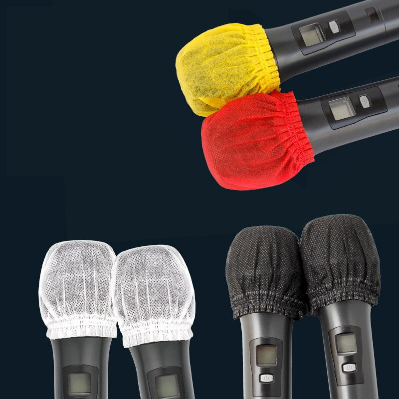 Juego de fundas higiénicas para micrófono, protectores desechables para eliminar olores, micrófonos, Micraphone, calcetines, micrófonos, Mikes, 200 unids/set