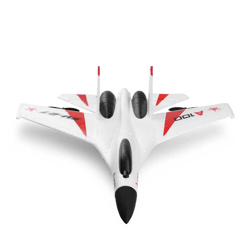 WLTOYS-Avión de Control remoto XK A100-SU27, juguete de avión de 2,4G, 340Mm, 3CH, ala fija, para exteriores