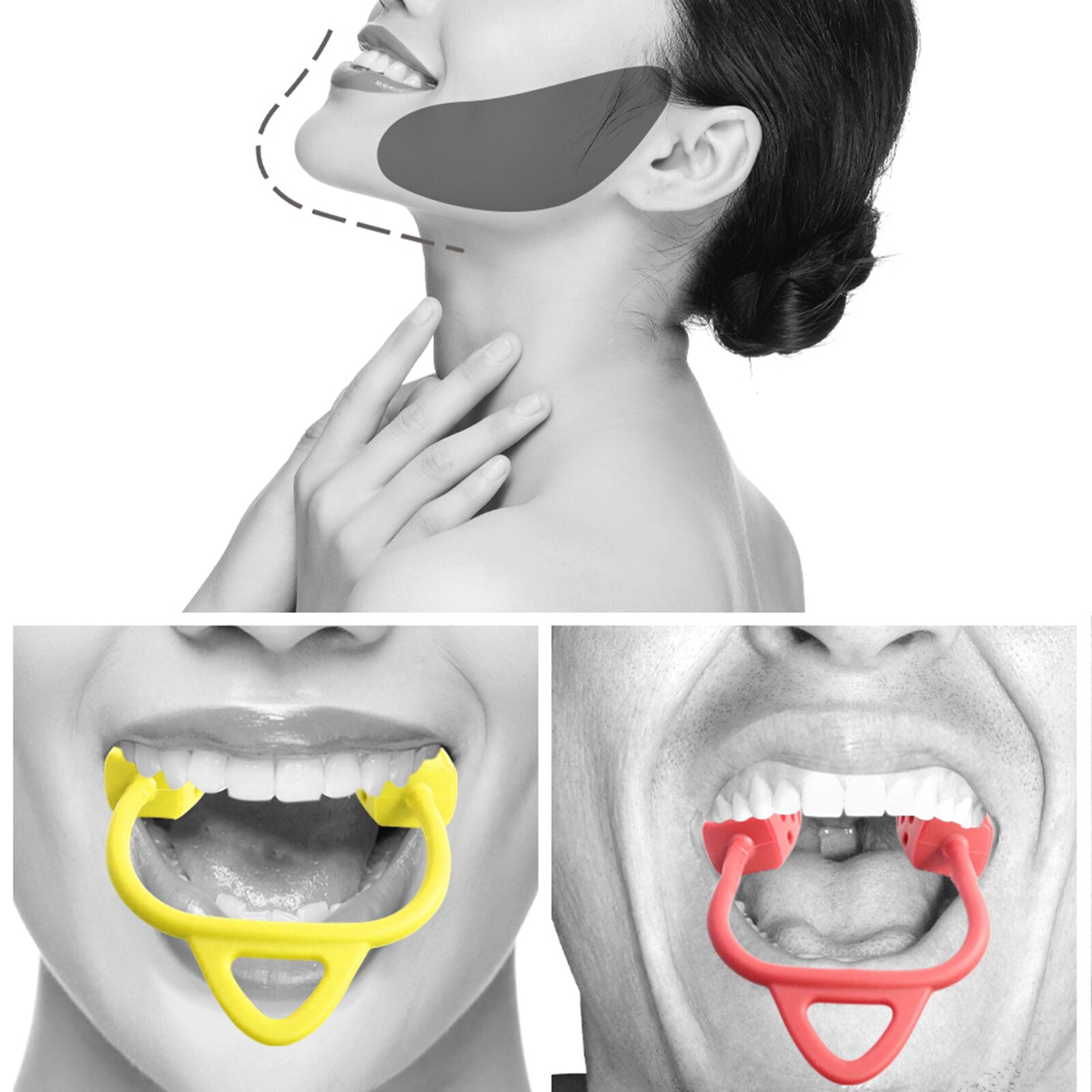 Kaaklijn Exerciser Gezicht Hals Fitness Trainer Dubbele Kin Reducer Gezicht Shaper Kaak Exerciser Kaaklijn Trainer Facial Spier Trainer