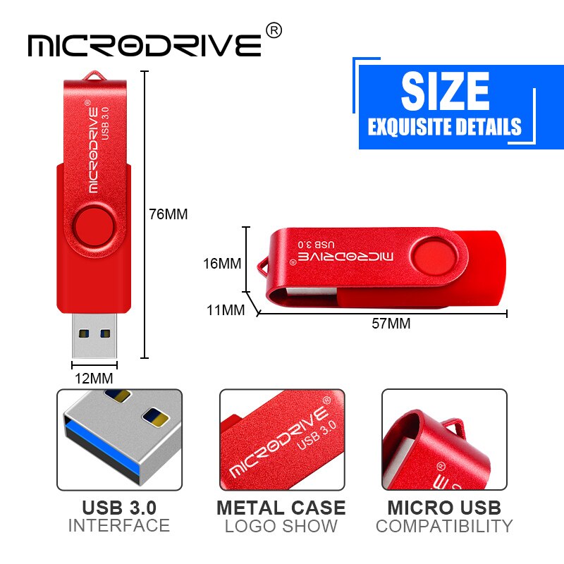 Usb 3.0 Flash Drive 64Gb 128Gb Usb Sticks 32Gb 16Gb Hoge Snelheid Mini Usb 3.0 Geheugen usb Flash Drive