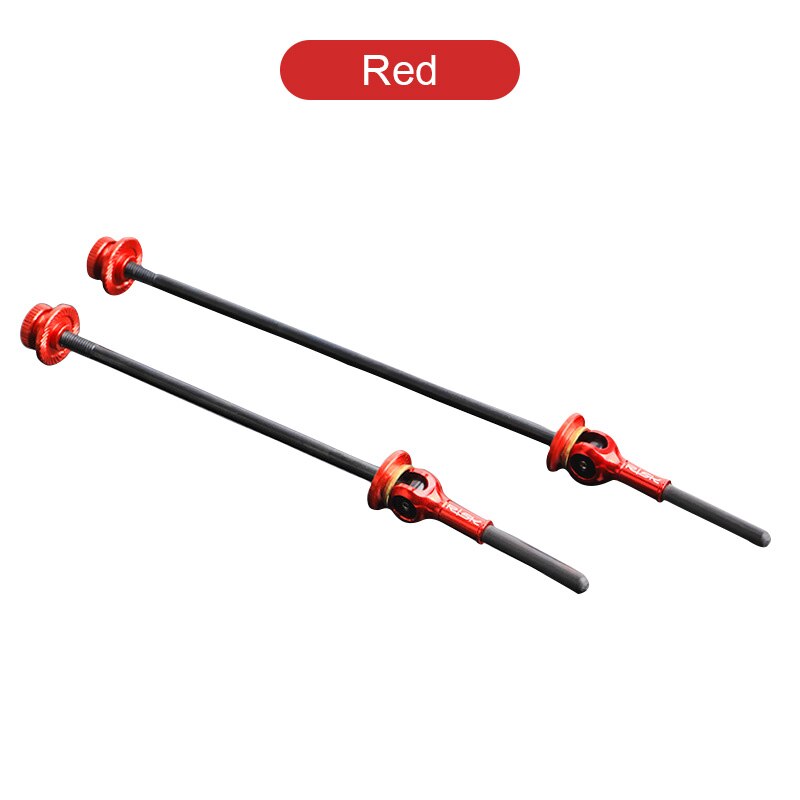 1 Pair Titanium MTB Road Bike Quick Release Skewer lever Mountain Bike Bicycle Cycling Hub Quick Release: Red
