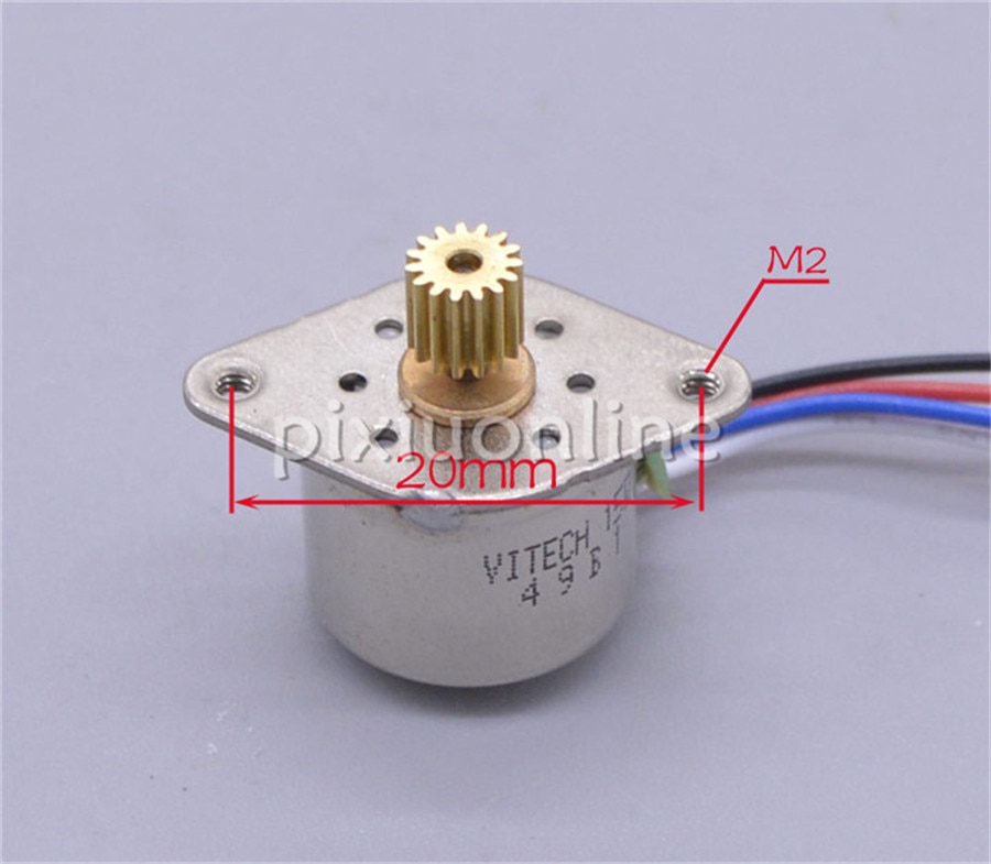 2 unids/pack DS748 2 fases 4 líneas 14,7 omega Stepper Motor Stepper ángulo 18 Rusia