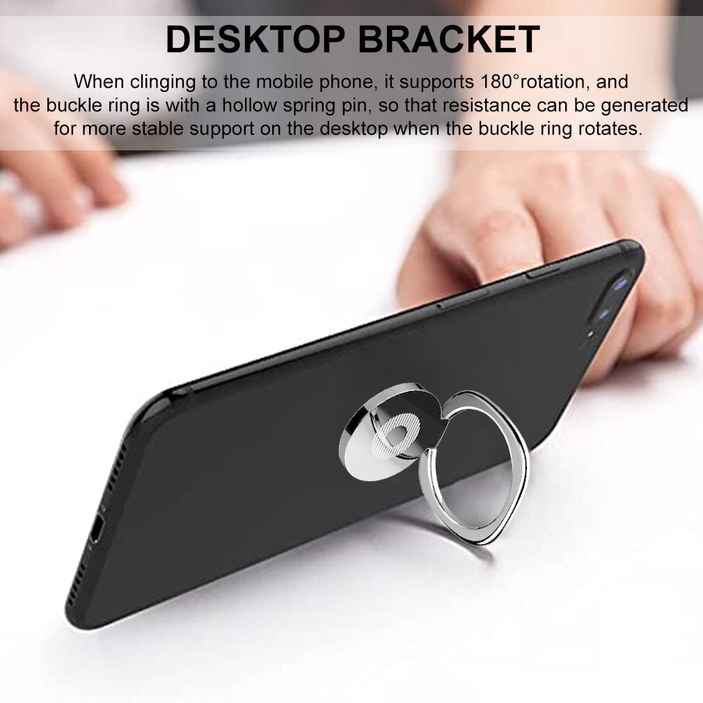 Finger Ring Holder 360 Degree Mobile Phone Smartphone Finger Stand Holder Round Phone Ring Car Mount Stand