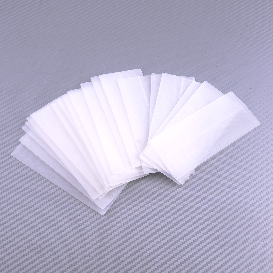LETAOSK 20pcs/Box 2x4.5 90 Micron Nylon Filter Bags Rosin Press Extraction Screen Squish Mesh White