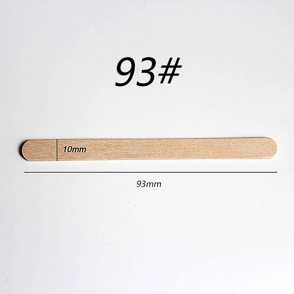 50Pcs Wooden Popsicle Stick Kids Hand Crafts Art Ice Cream Lolly Cake DIY Making Funny Tools: 93x10x2 mm