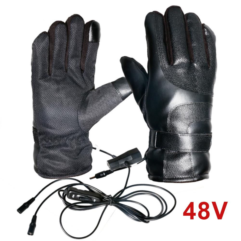 Oplaadbare Elektrische Verwarmde Handschoenen Winter Rijden Hand Warmer Handschoenen Motorfiets Thermische Verwarmde Handschoenen voor Klimmen Wandelen Cyclin: Default Title