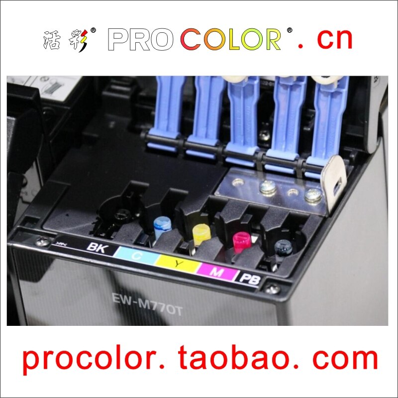 PROCOLOR CISS ricarica di inchiostro inchiostro A Base Dye Non OEM Compatibile Originale kit Per stampante Epson EW-M770T EWM770T M770T EW 770 770 T M770