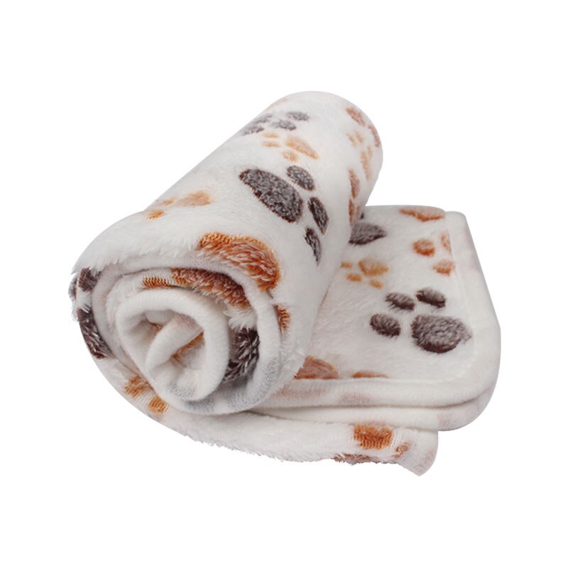 HEYPET Hund Bett Katze Matten Haustier Decke Weichen Korallen Vlies Pfote Fuß Druck Warmen Schlaf Betten Abdeckung matt Für Kleine Mittel Hunde Katzen Haustier: Weiß / XS 20x20cm