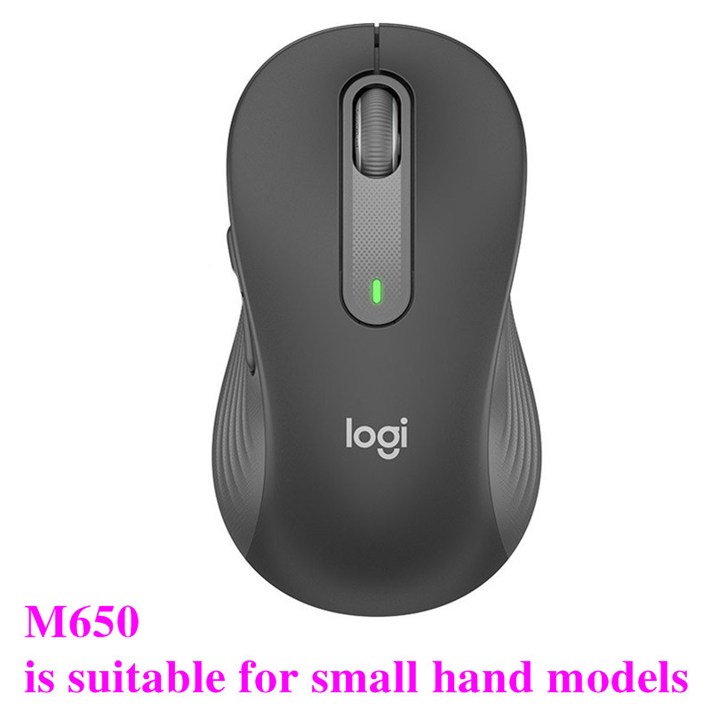 Logitech M650 / M650L Bezprzewodowa mysz Bluetooth Cicha mysz biurowa do laptopa do komputera PC/Mac/wielu urządzeń Mysz praworęczna: WHITE
