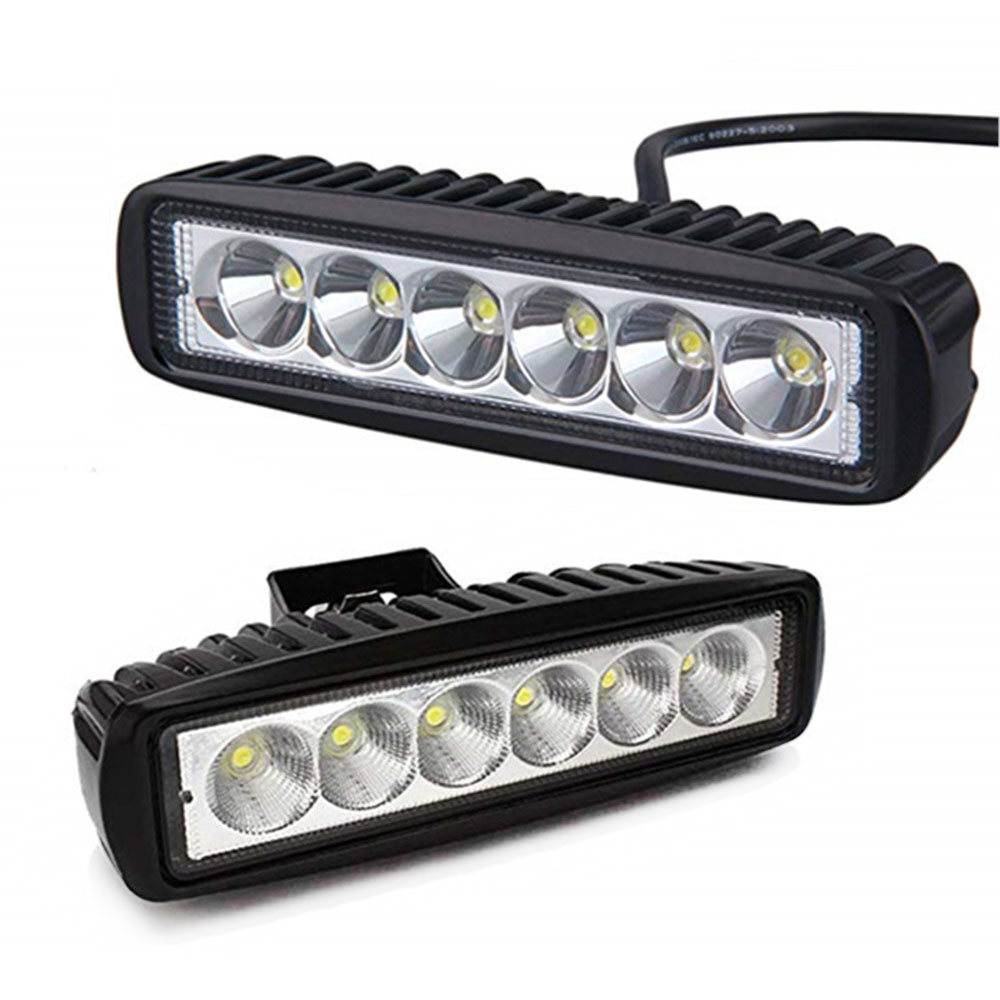 18w 12v 24v led universal bil 4wd led bjælker arbejdslys kørsel offroad led arbejdsbil lys bar spotlight flood lampe