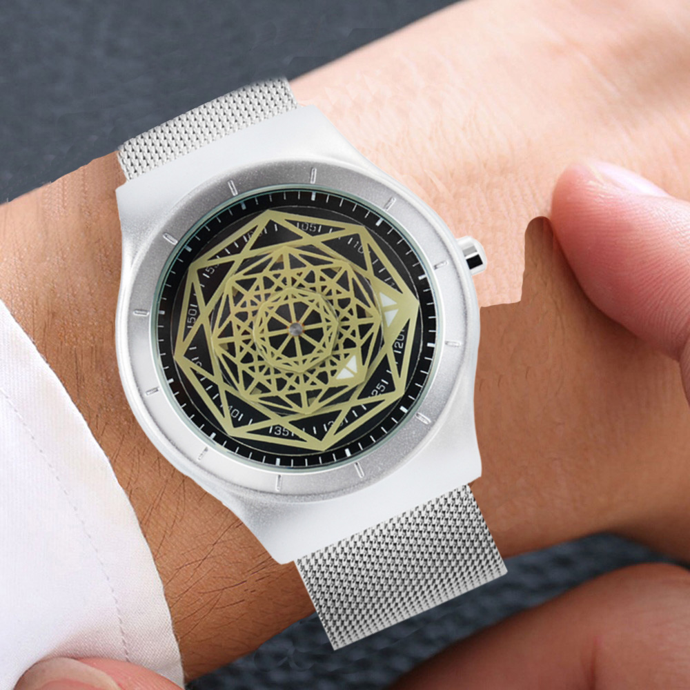 Heren Horloge Mannen Mode Slanke Horloge Eenvoudige Mannen Business Roestvrijstalen Gaas Quartz Horloge Relogio masculino