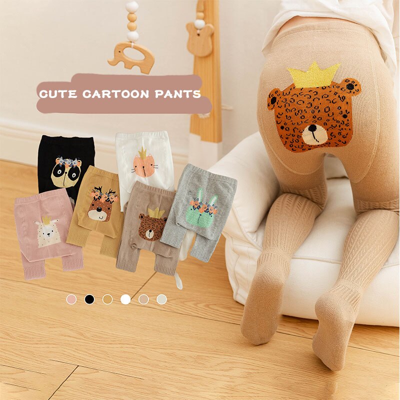 1-3 anni simpatico cartone animato animale collant per bambini primavera estate cotone bambino neonato ragazzo ragazza collant collant
