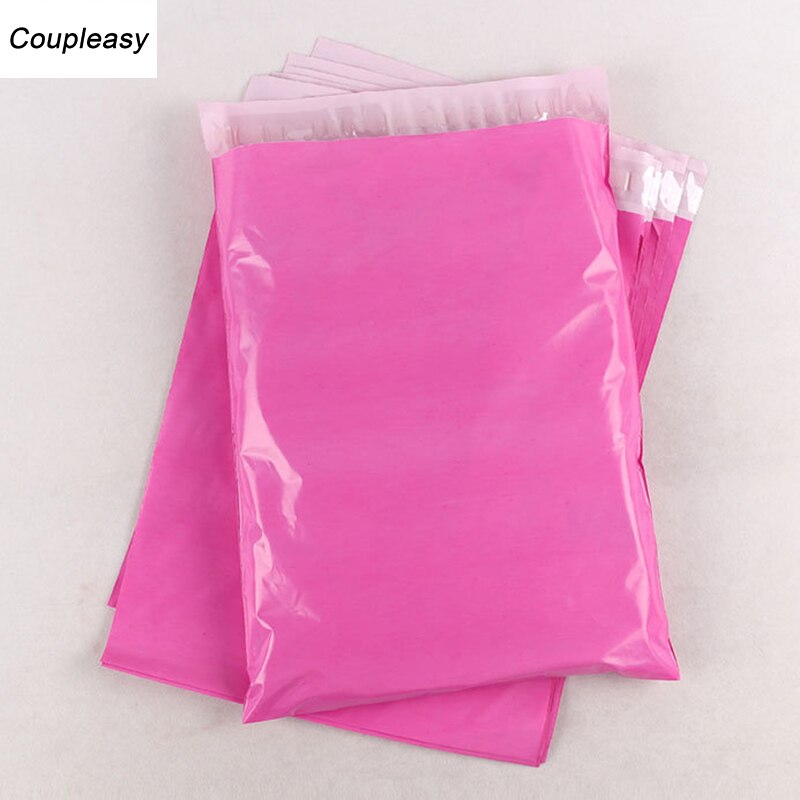 100Stck Rosa Poly Kurier Taschen selbst-Dichtung Klebstoff Lagerung Tasche Neue Material Umschlag Mailer Taschen Wasserdicht Post Versenden taschen