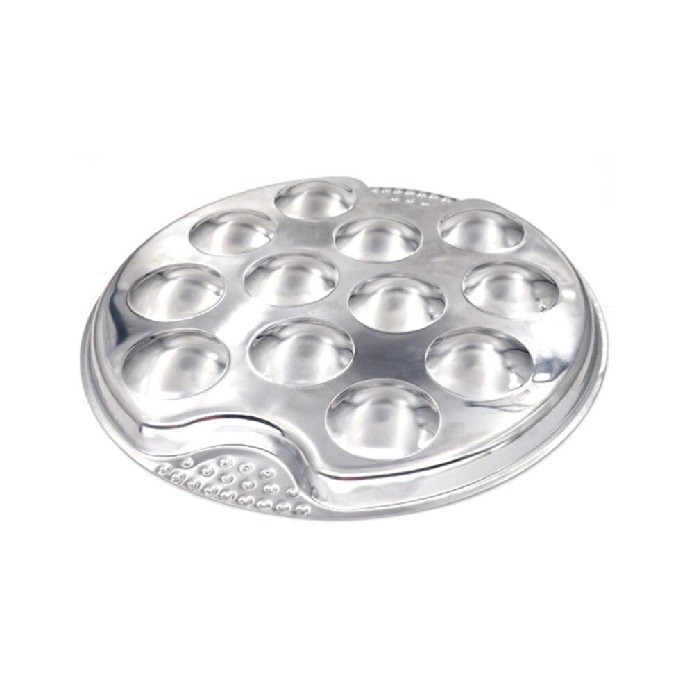 Stainless Steel Escargot Dish Server 12 Positions Baked Snail Plate Kitchen Serving Utensil