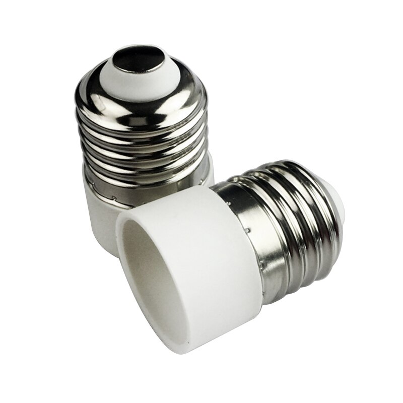 1pc E27 LED Light Socket PBT PP E27 EU To US Plug Adapter White Base LED Lamp Base With Switch Adapter Converter Socket