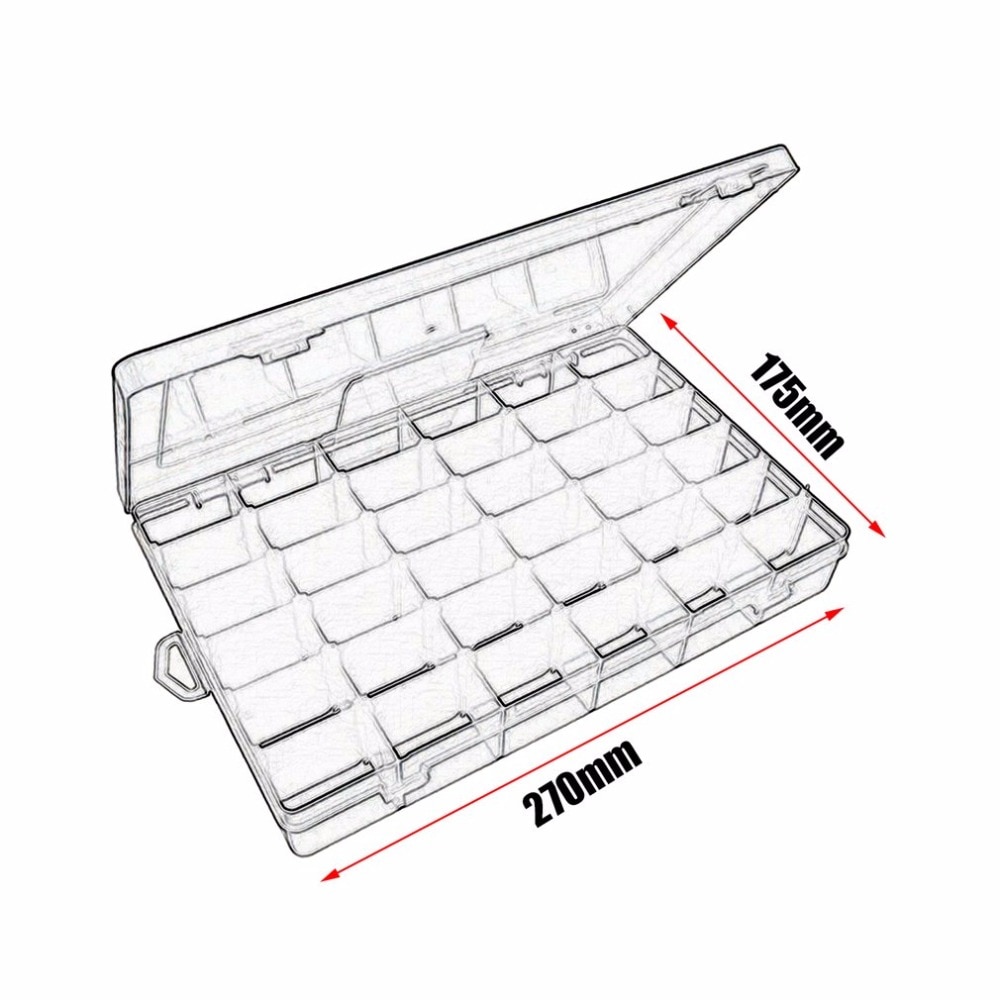 36 Value Electronic Components Storage Assortment Box Adjustable Tool Box Parts Box Multifunctional Storage Box
