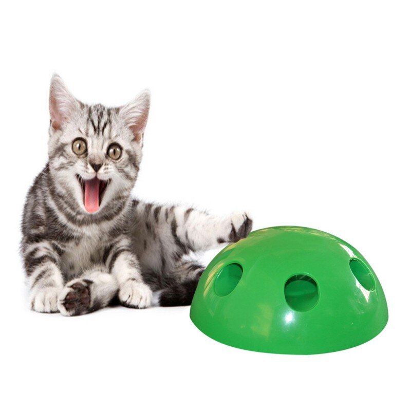 Maus Fisch Feder 3Stck Pop-N-abspielen Katze Kratzen Gerät mit 3 austauschbar Zubehör Katze Spielzeug abspielen Haustier Spielzeug Ball