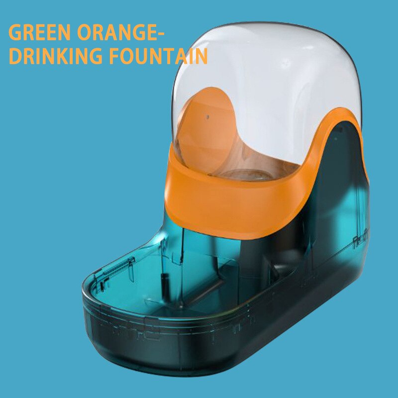 Hond Ruimte Drinker Huisdier Automatische Feeder Kat Drinker Hond Kom Automatische Drinkfontein Levert Kat Fontein Kat Hond Kom: Green Orange Drinker