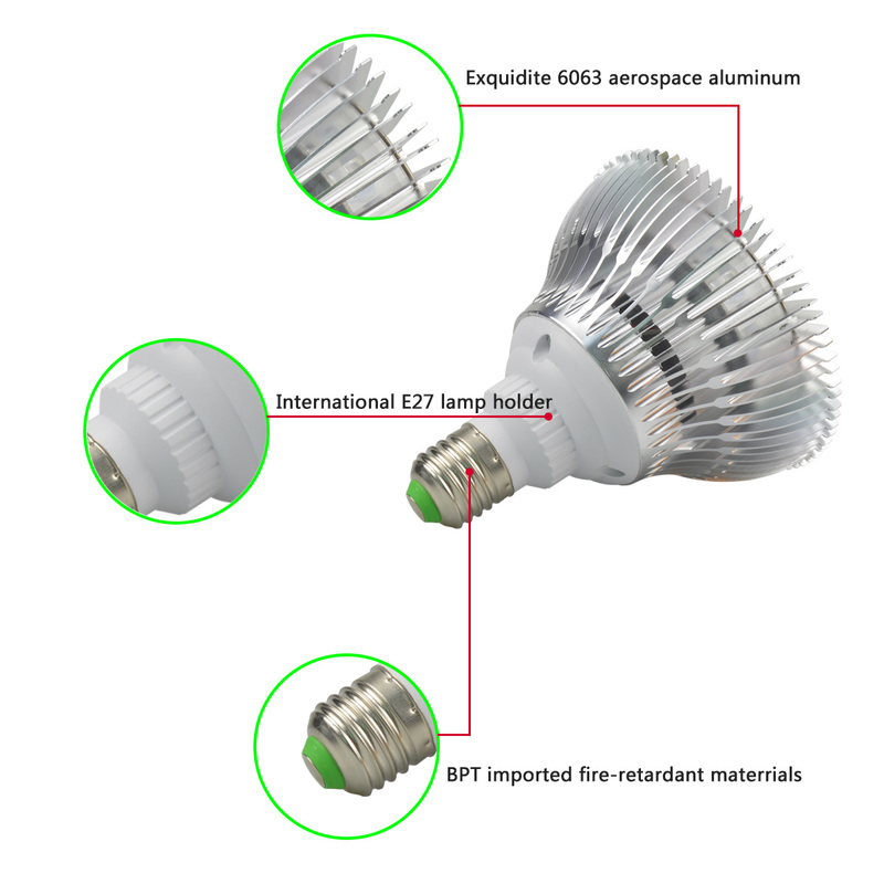 UV IR Red 54W LED Aquarium light Led Pet Lighting Fish Tank Lamp Plant Bulb for Saltwater Marine Coral Reef Sump Algae