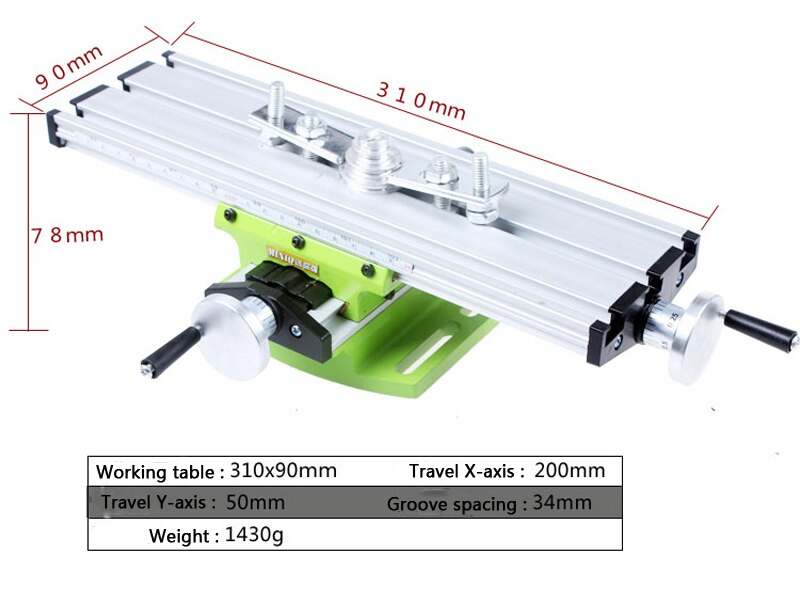 Mini Multifunctionele Cross Werken/Slide Tafel Ondersteuning Voor Boren Freesmachine Bankje Boor Stent Gereedschap