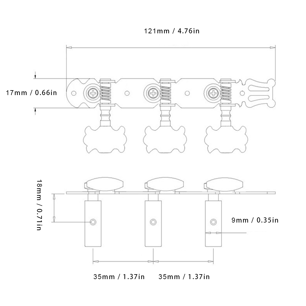 Classical Guitar Machine Heads Tuner Guitar Tuning Pegs Easy Installation Musical Instrument Accessories