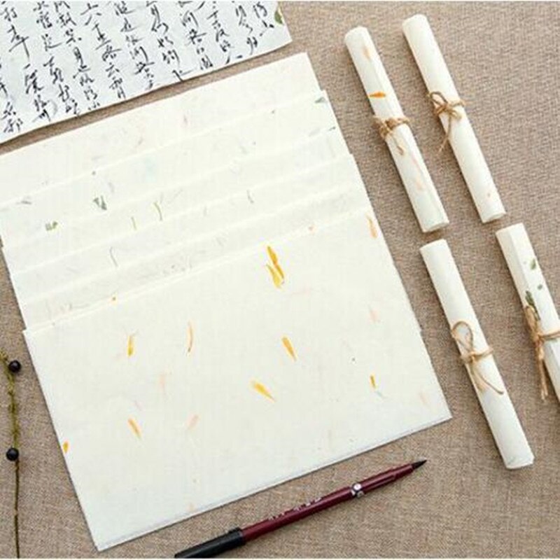 Juego de 10 unidades de papel Kraft multifunción para manualidades, serie de plantas naturales Vintage a la de 280x170mm, ideal como