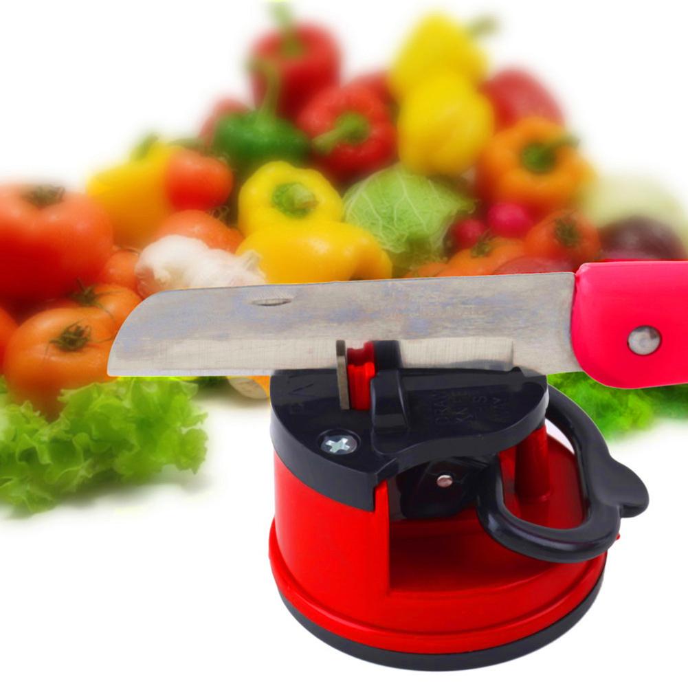 Knife Sharpener Scissors Grinder Non-slip Suction Chef Kitchen Sharpening Tool is an innovative knife sharpener perfect edge