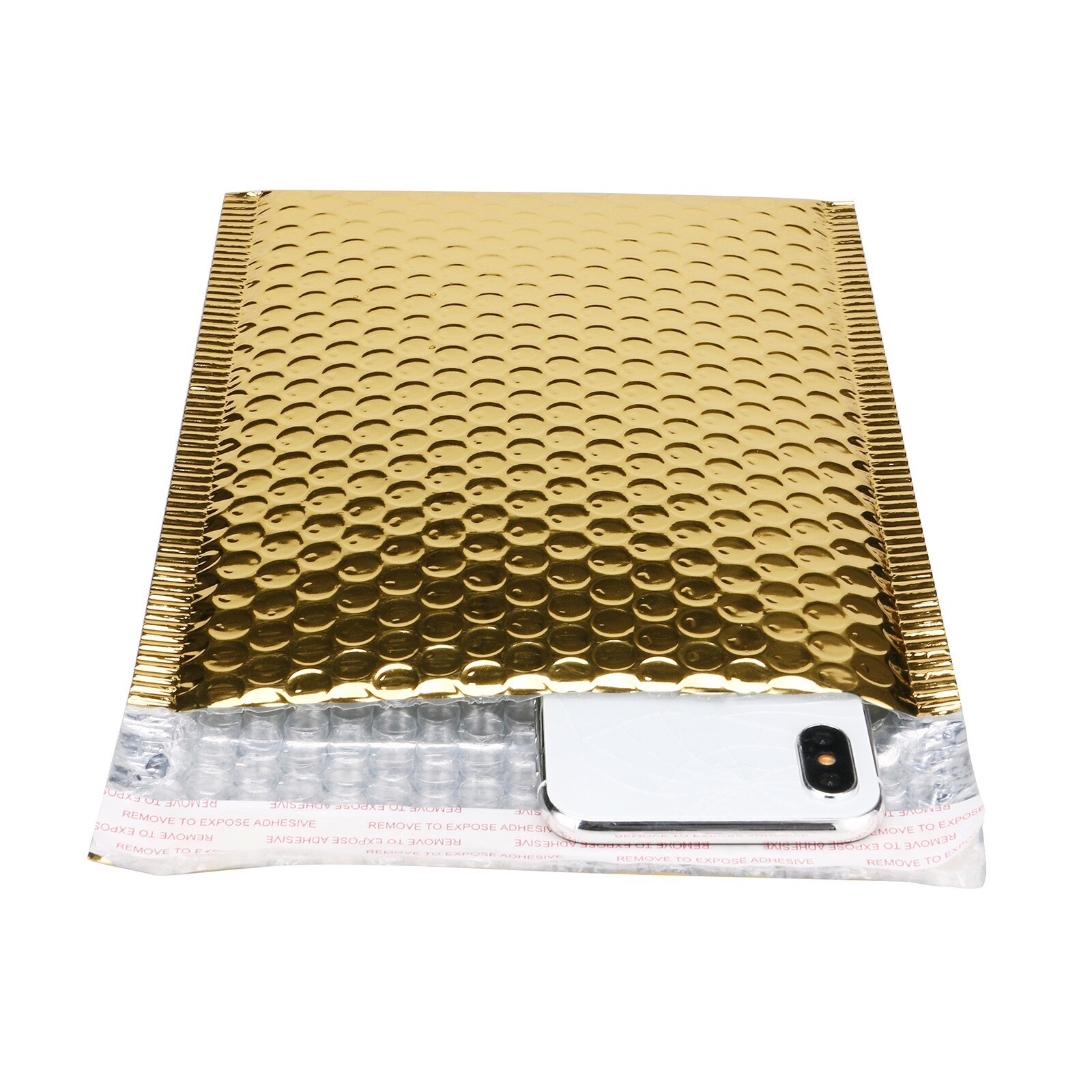 50PCS Gold color Bubble Mailers Padded Envelopes Lined Poly Mailer Self Seal aluminizer Packaging Padded Envelopes